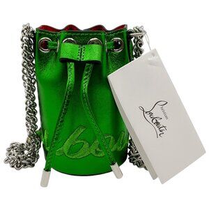 Christian Louboutin Green Metallic Shoulder Bag